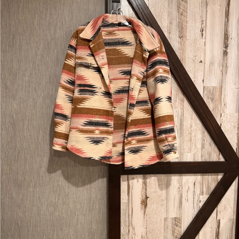 Chic Patterned Women's Blazer